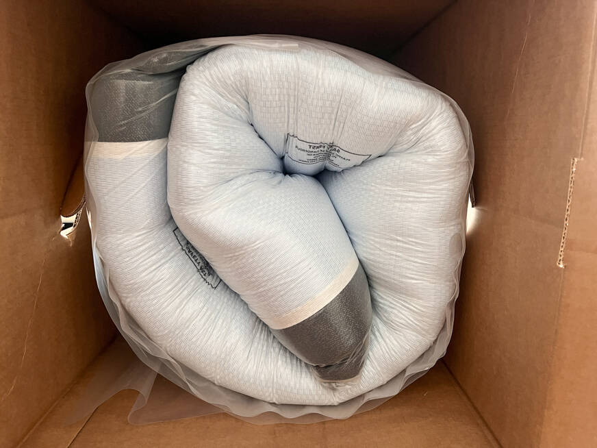 emma mattress rolled up